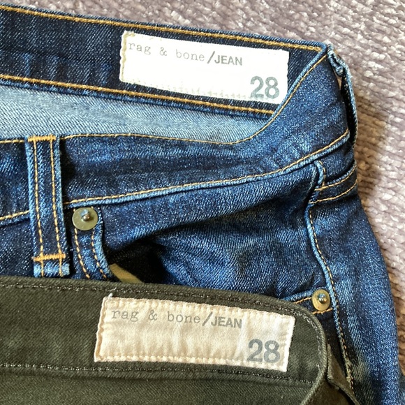 Rag & Bone Women’s The Dre Dark Blue & Dark Green 2-Pack Pant Bundle - Picture 12 of 16